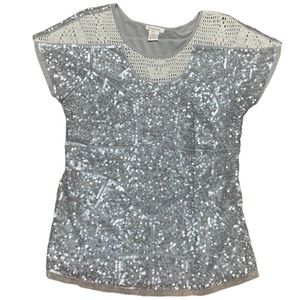 Sundance Sequin & Crochet Top Size:M Bohemian